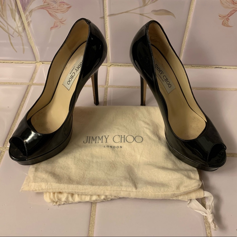 Jimmy Choo Peep Toe Pumps